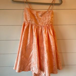 Lucy in the Sky Peach Baby Doll HOCO dress size S